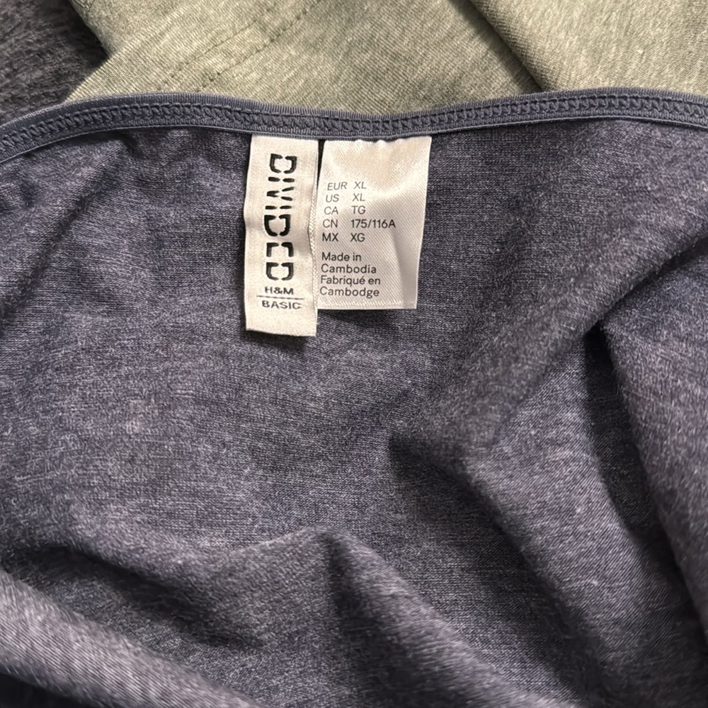 Divided H&M to pack, tank tops, green and navy - Picture 5 of 5